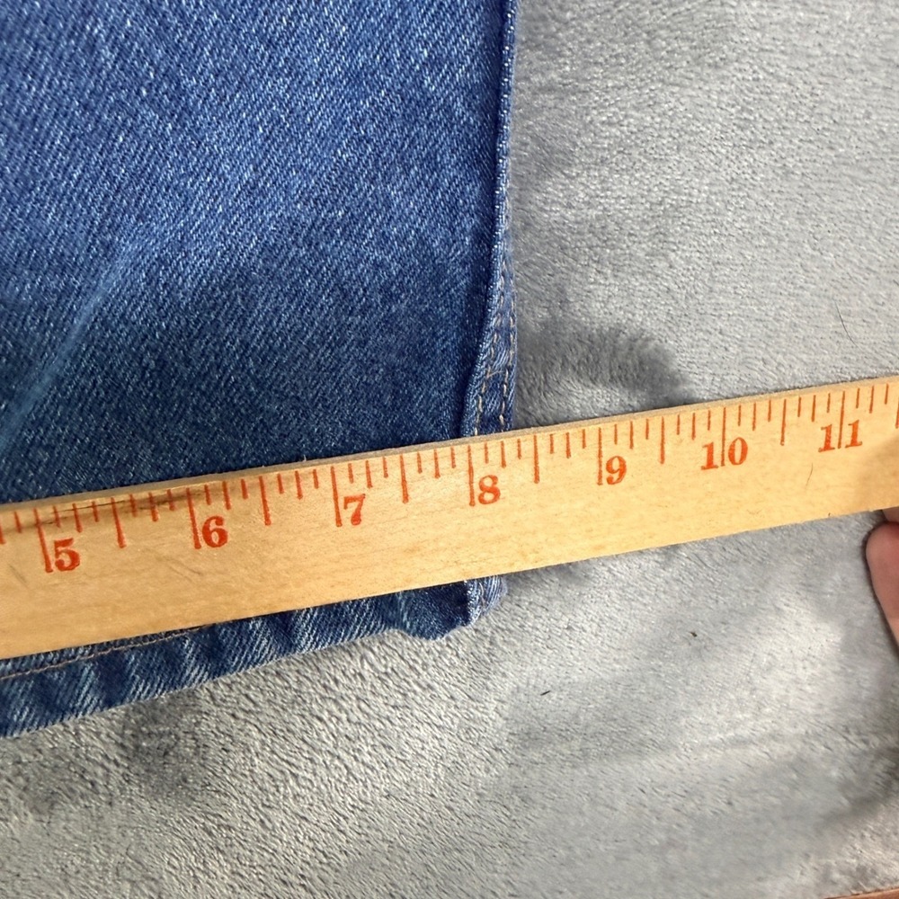 Vintage 90s Calvin Klein‎ Jeans 30x31 Made in USA Blue Straight Bootcut Denim - Picture 8 of 12